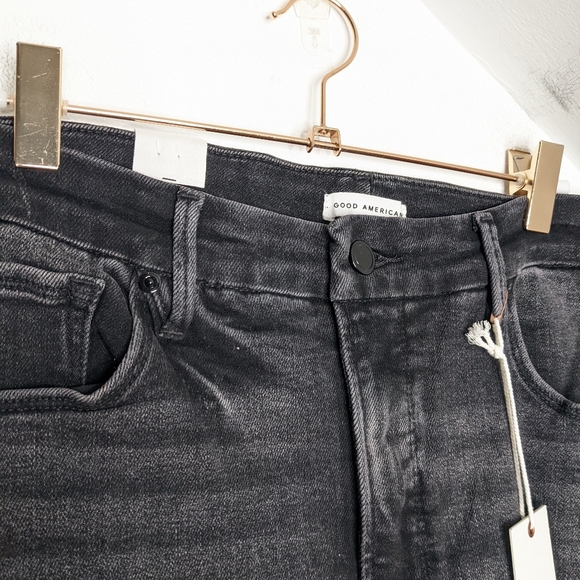 GOOD AMERICAN Good Legs High-Rise Shadow Stretch Skinny Jeans NEW Size 16 - Picture 8 of 8